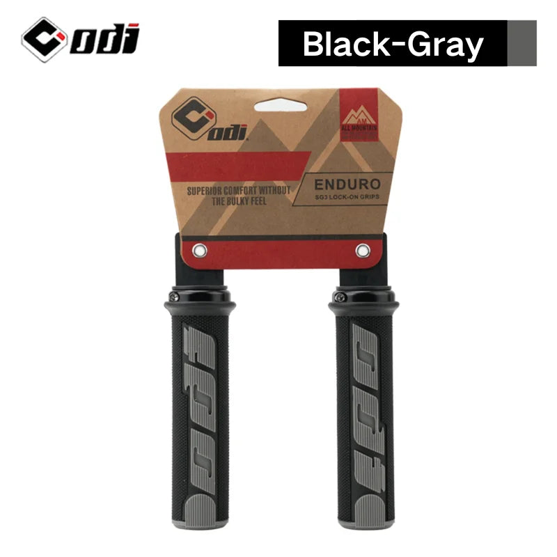 ODI MTB Bike Handlebar Grips – Non-Slip Lock-On for BMX & MTB Bike Handlebar Grips Nixie BLACK-GRAY