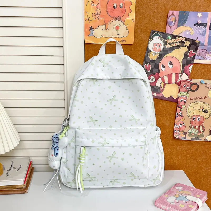 Korean Floral School Backpack – Lightweight Girls Bag School Backpack Nixie