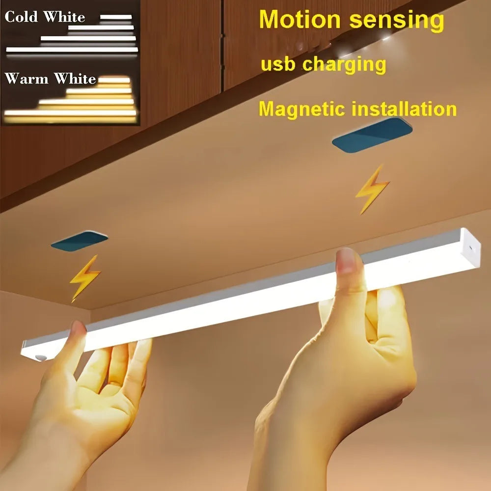 USB Rechargeable LED Motion Sensor Night Light – Cabinet & Wardrobe