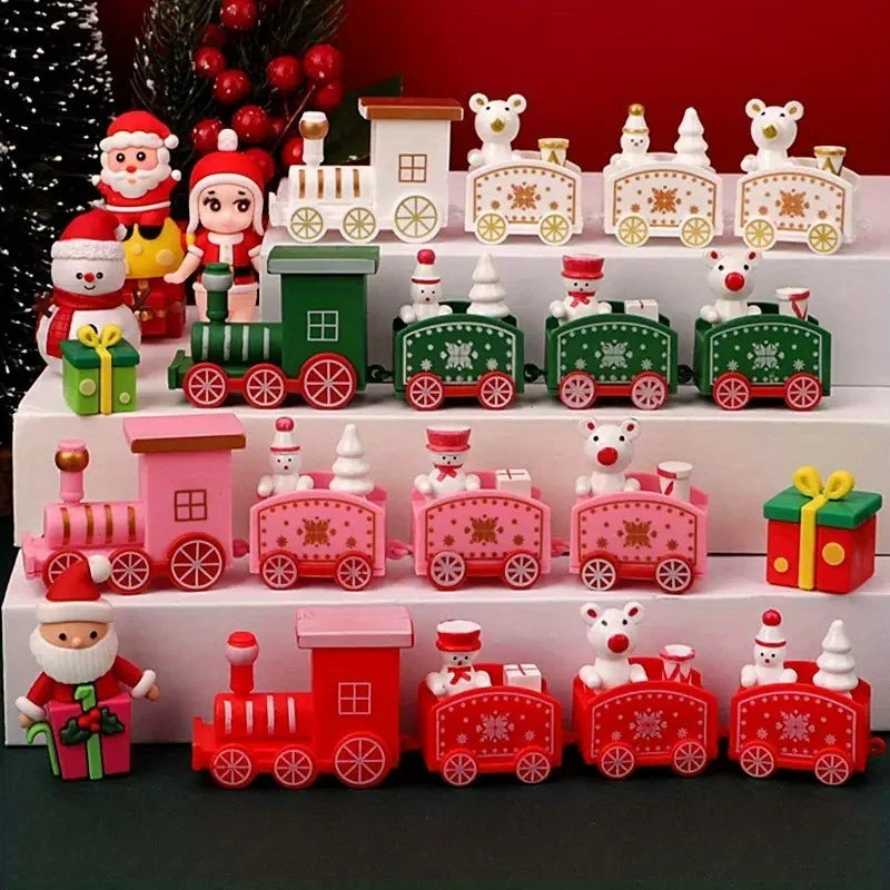 Christmas Train Ornament Zinc Alloy Festive Tree & Table Decor Christmas Ornament Nixie