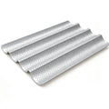 4-Wave Nonstick Baguette Pan – Carbon Steel French Bread Tray Baguette Baking Pan Nixie 1pc