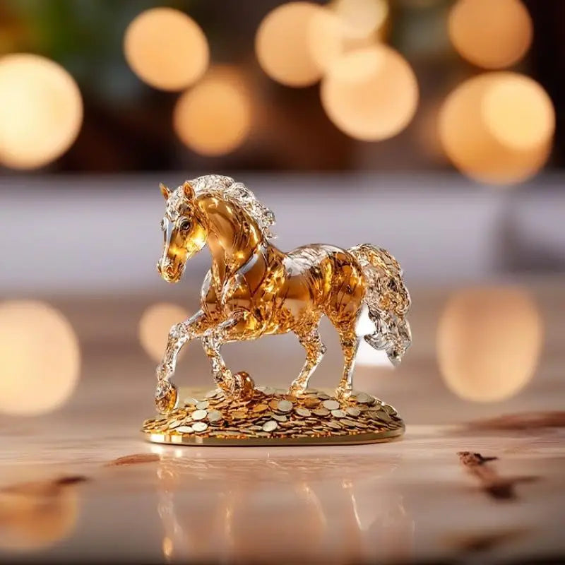 Acrylic Horse Stand Decoration – 2D Flat Modern Tabletop Ornament Tabletop Ornament Nixie