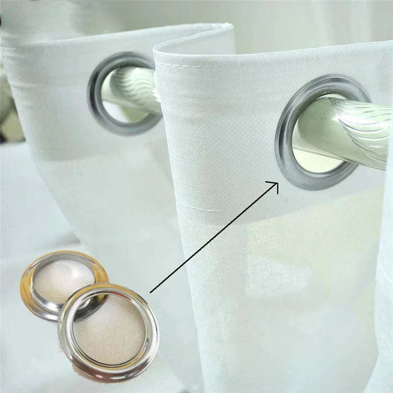 Silver Curtain Rings 4cm Aluminum – 10/30/60 Pairs Curtain Rings Nixie