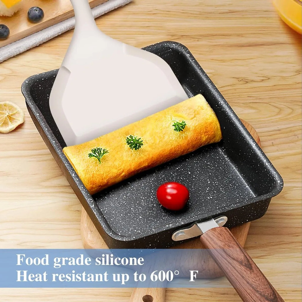 Silicone Tamagoyaki Spatula – Heat Resistant, Non-Scratch Kitchen Spatula Nixie