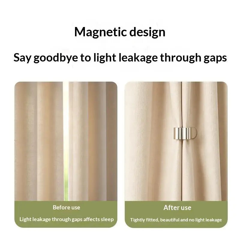 Magnetic Curtain Buckle Clips No-Drill Strong Grip – 1 Pair Curtain Buckle Clips Nixie