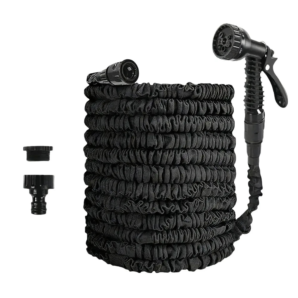 Expandable Garden Hose 25–125FT with 7-Pattern Spray Nozzle Expandable Garden Hose Nixie Black-75FT