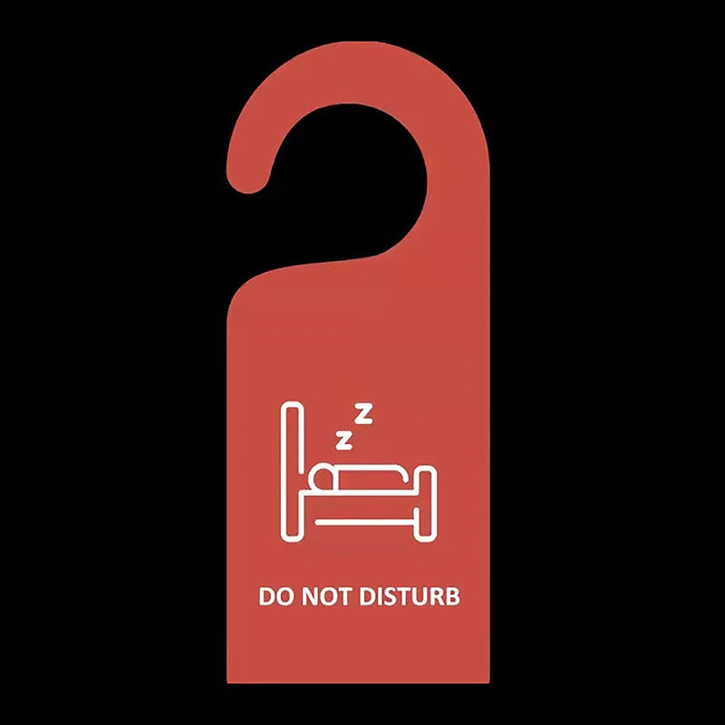 Do Not Disturb Double-Sided Door Hanger Sign | Hotel & Cafe