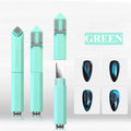 4-in-1 Diamond Nail Magnet Set for Cat Eye Gel Polish Nail Art Magnet Tool Nixie green