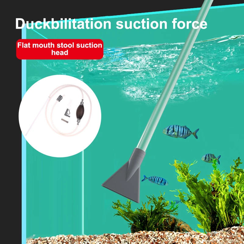 Manual Aquarium Vacuum Siphon Pump – Fish Tank Water Changer Aquarium Siphon Pump Nixie