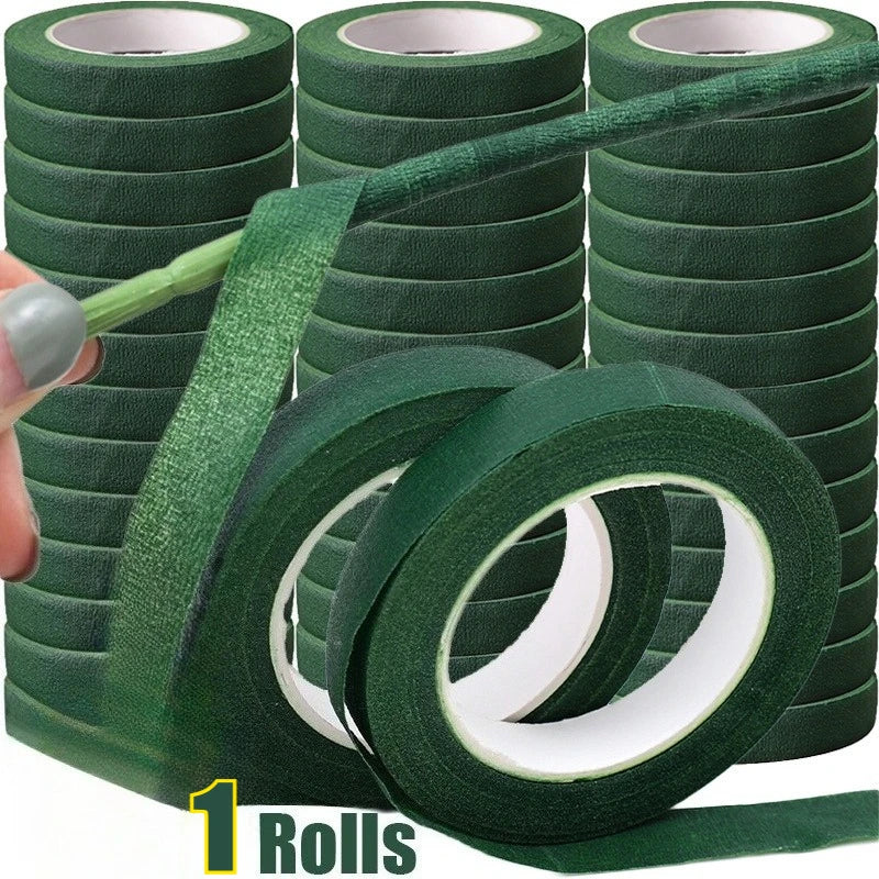 Green Self-Adhesive Floral Tape for DIY Bouquets & Wedding Décor Floral Craft Tape Nixie