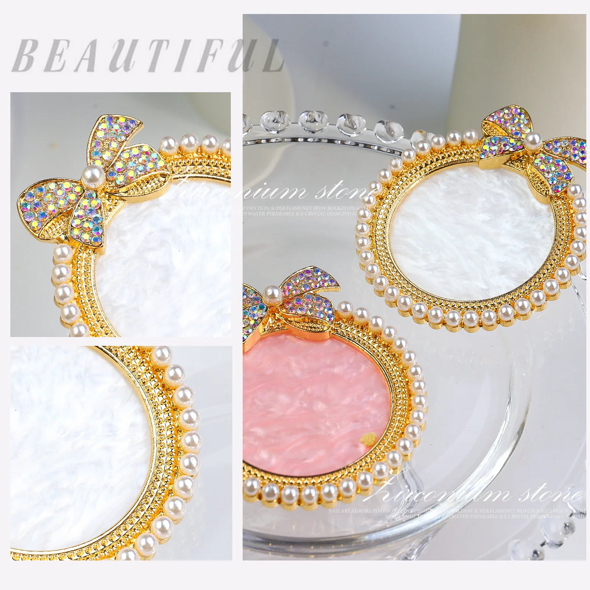 Resin Art Nail Gel Color Palette & Makeup Display Board Nail Art Palette Nixie