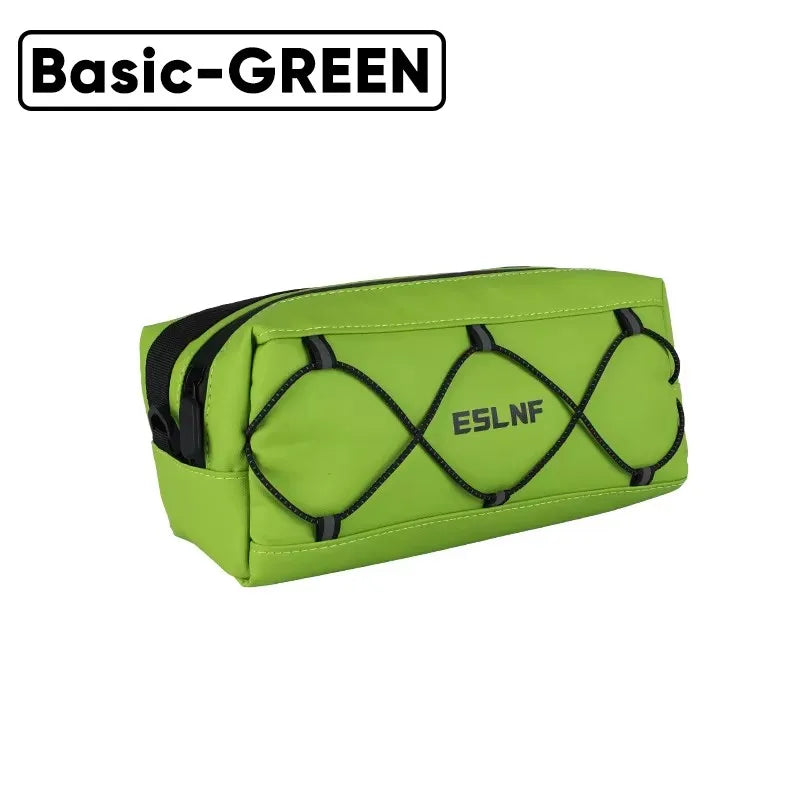 ESLNF Bike Handlebar Bag Waterproof Reflective Cycling Front Bag Handlebar Cycling Bag Nixie Basic-Green