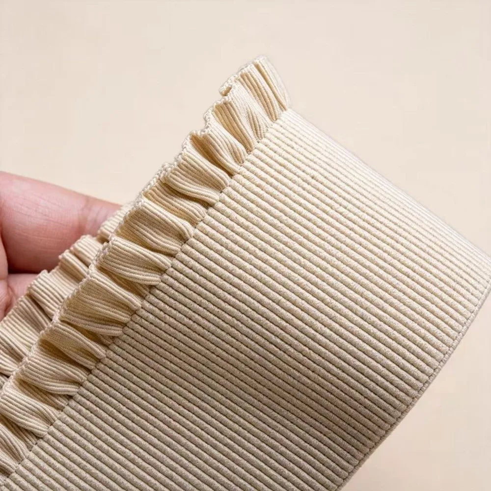 Wide Ruffle Elastic Band 1 Yard – DIY Waistband Sewing Trim Elastic Sewing Trim Nixie