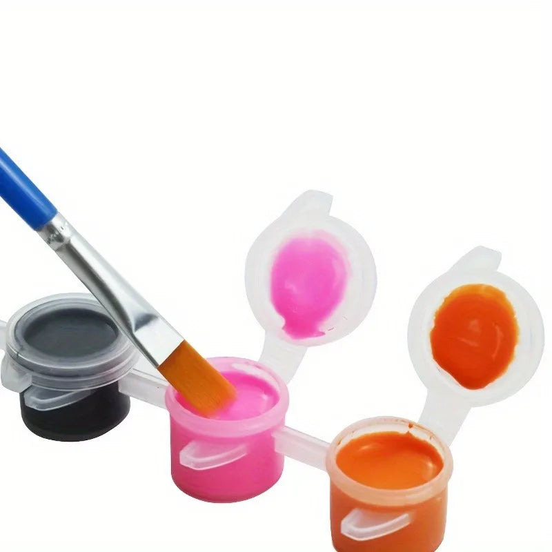 6-Pot Mini Paint Cup Strip – Plastic Pigment Storage Container Paint Storage Cups Nixie