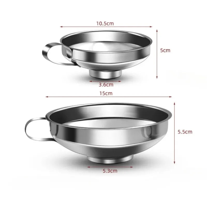 Stainless Steel Wide Mouth Canning Funnel – 2 Sizes Kitchen Canning Funnel Nixie