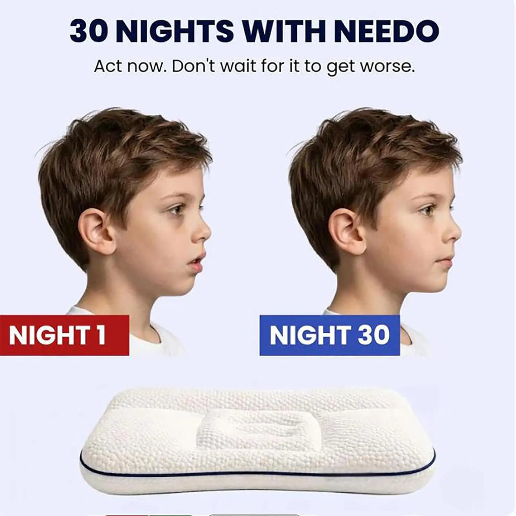 Kids Neck Support Pillow – Breathable Double-Sided Sleep Pillow Kids Sleep Pillow Nixie