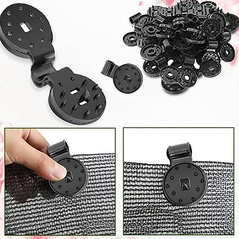 100Pcs Shade Cloth Clips Greenhouse Fabric Net Fixing Clamps Greenhouse Net Clips Nixie