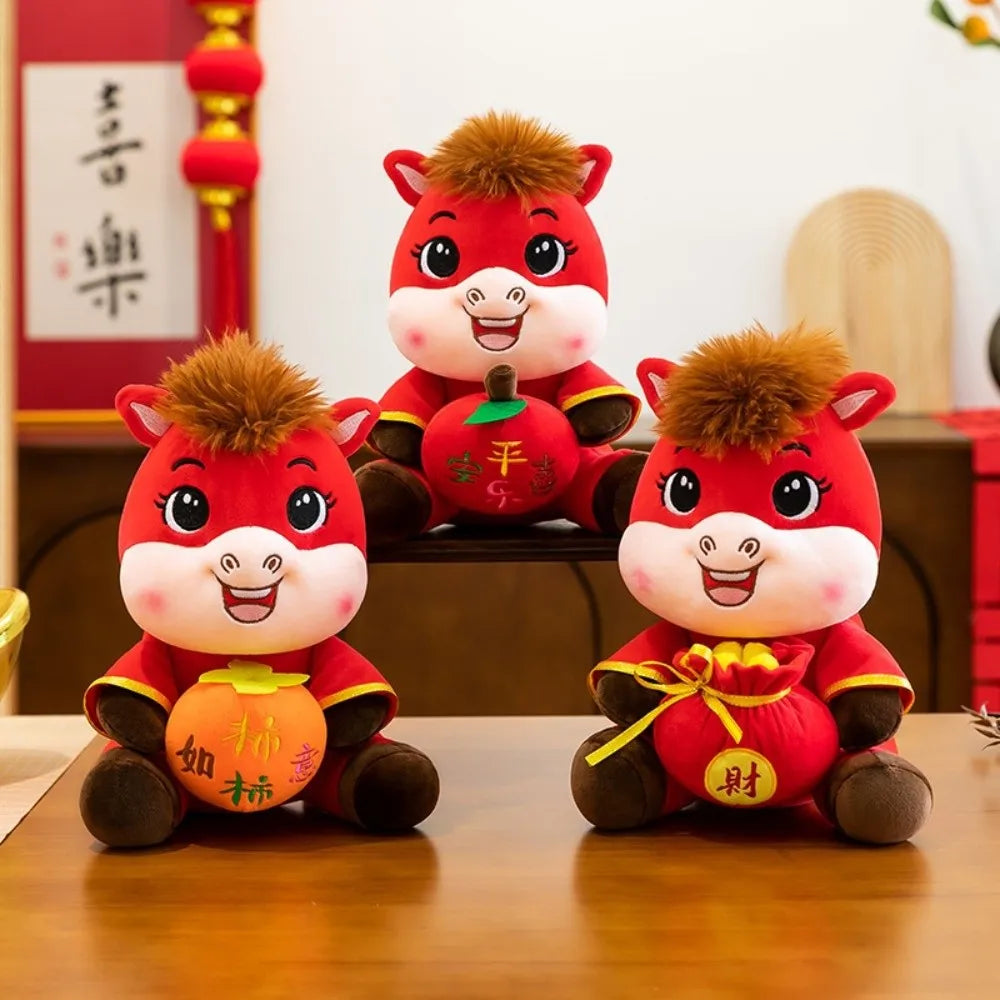 Chinese Zodiac Horse Plush Doll 20cm – Lunar New Year Gift