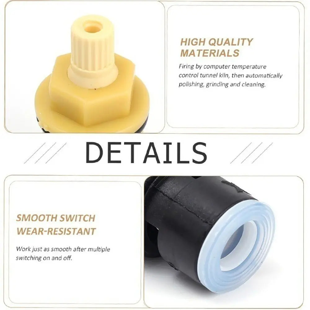 10Pcs Plastic Faucet Valve Cartridge 1/2" Thread Tap Core Replacement Faucet Valve Cartridge Nixie