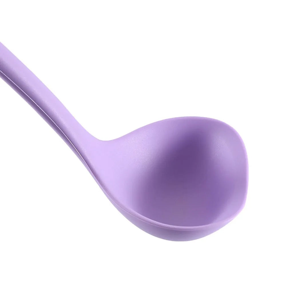 Soft Silicone Soup Ladle – Non-Scratch, Heat-Resistant Spoon Silicone Soup Ladle Nixie