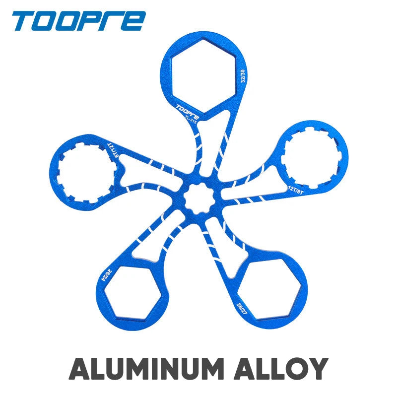 TOOPRE Bicycle Fork Cap Wrench – MTB & Road Bike Spanner Bicycle Fork Wrench Nixie Aluminum alloy