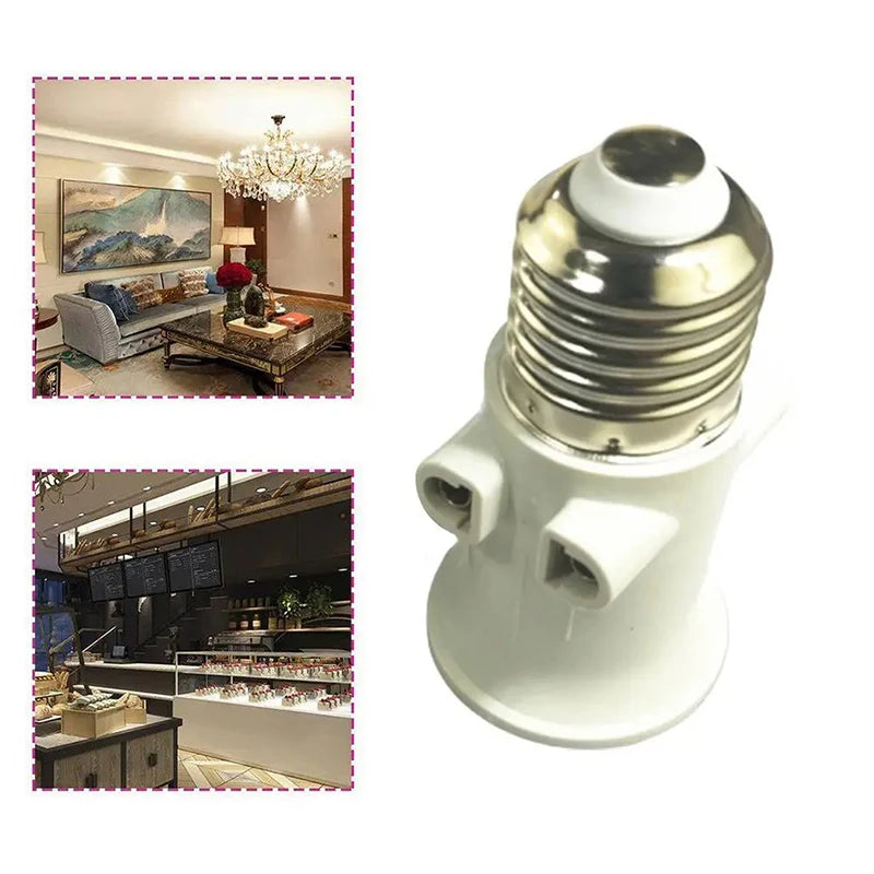 E27 Bulb Adapter Socket Converter to EU Plug – Lamp Holder Lamp Socket Adapter Nixie Default Title