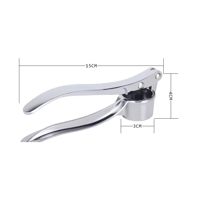 Zinc Alloy Manual Garlic Press Crusher & Mincer – Easy Clean