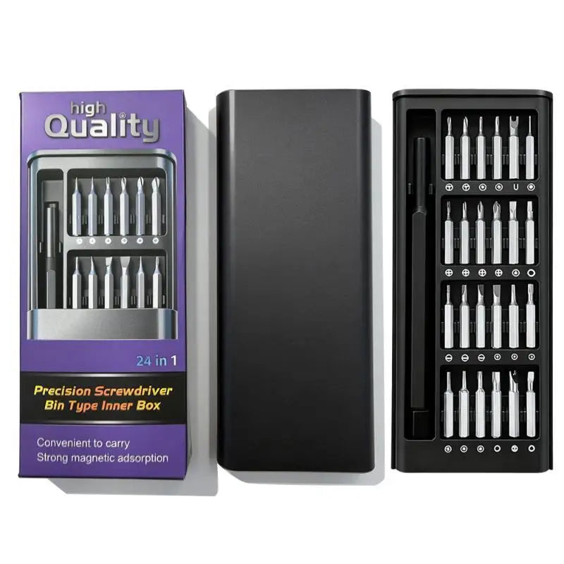 24/32-in-1 Precision Screwdriver Set – Magnetic Bits & Non-Slip Handle