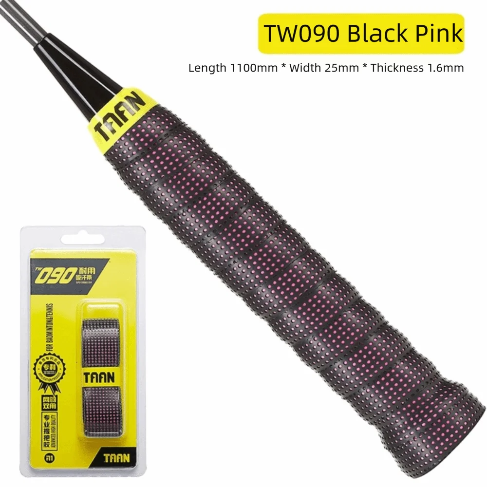 Thick PU Overgrip for Badminton, Tennis & Fishing Rod Racket Overgrip Nixie Black Pink