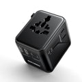 Rocoren Universal Travel Adapter GaN Fast Charging 2 USB 3 USB-C Universal Travel Adapter Nixie Universal