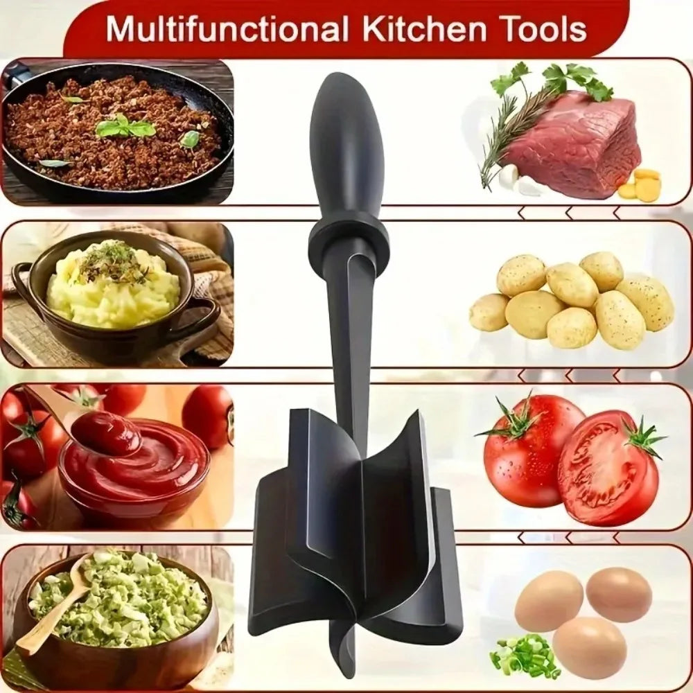 Meat Chopper Scraper & Mixing Spatula | Nixie Kitchen Tool