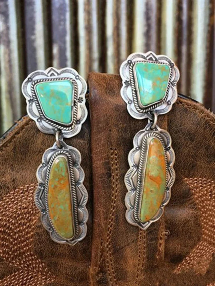 Vintage Blue Stud Dangle Earrings – Wedding & Party Gift Dangle Stud Earrings Nixie