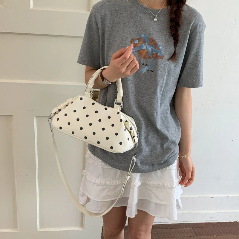 Korean Polka Dot Pillow Bag – Large Women's Shoulder Crossbody Women's Handbag Nixie