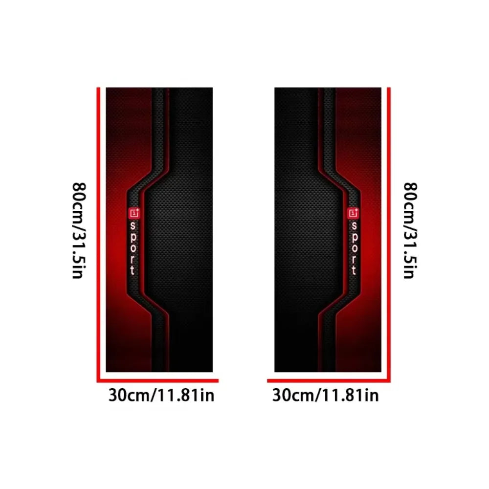 Carbon Fiber A-Pillar Stickers Black Red Sporty Car Trim – 1 Pair Car Interior Trim Nixie 1 Pair sport