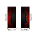 2Pcs Carbon Fiber Car A-Pillar Stickers Black Red Sporty Trim Car Interior Stickers Nixie 1 Pair sport