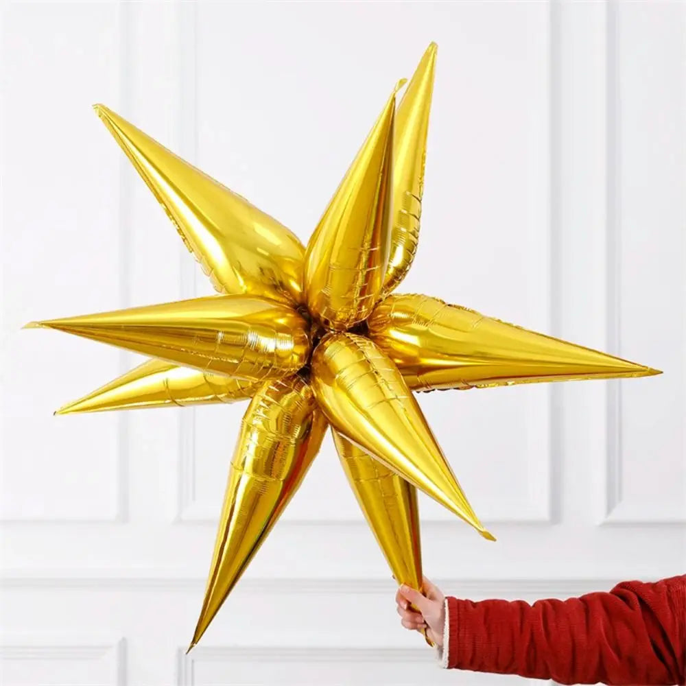 12pcs Pearl Starburst Foil Balloons for Party & Wedding Decor Party Foil Balloons Nixie gold