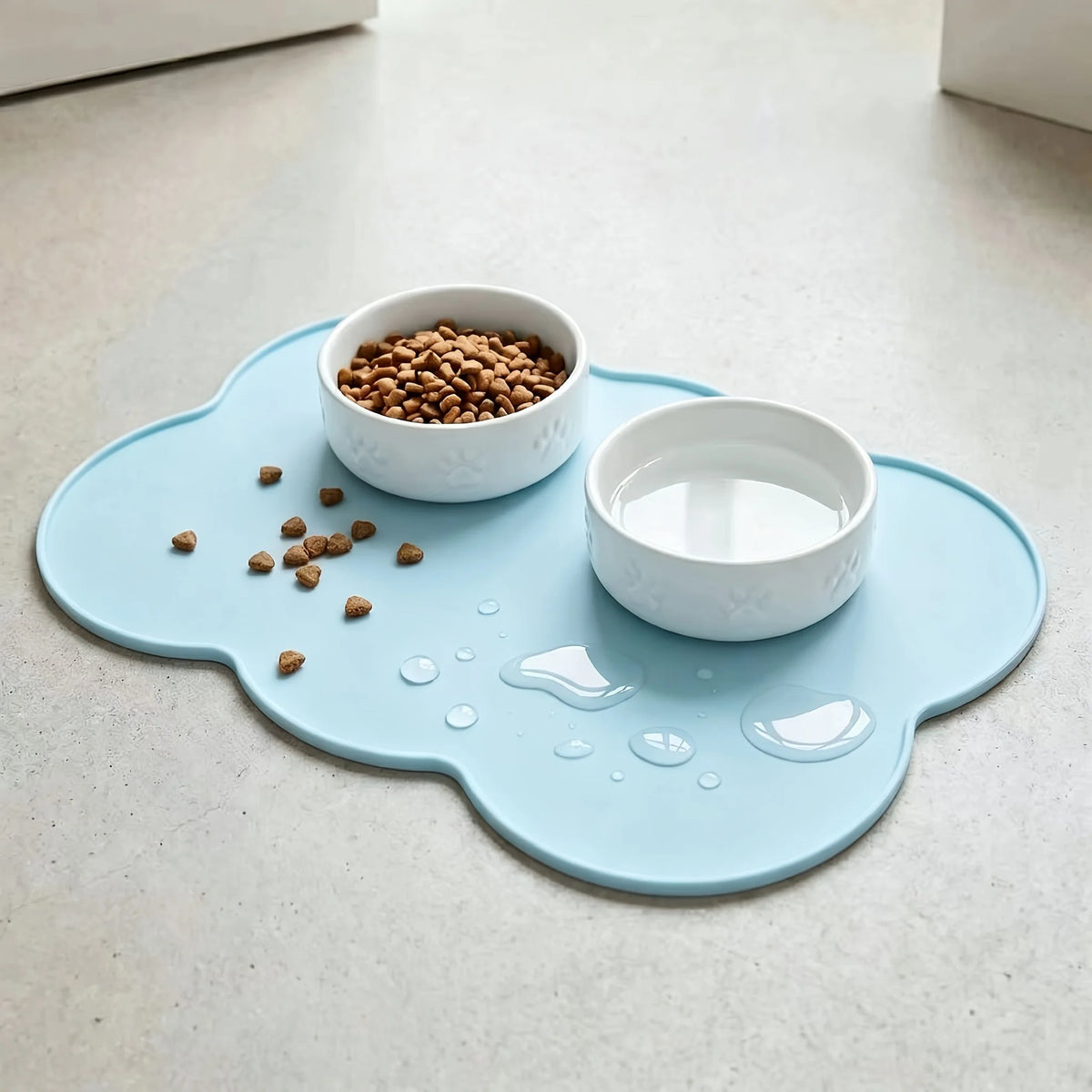 Silicone Pet Feeding Mat for Dogs & Cats | Waterproof Bowl Mat