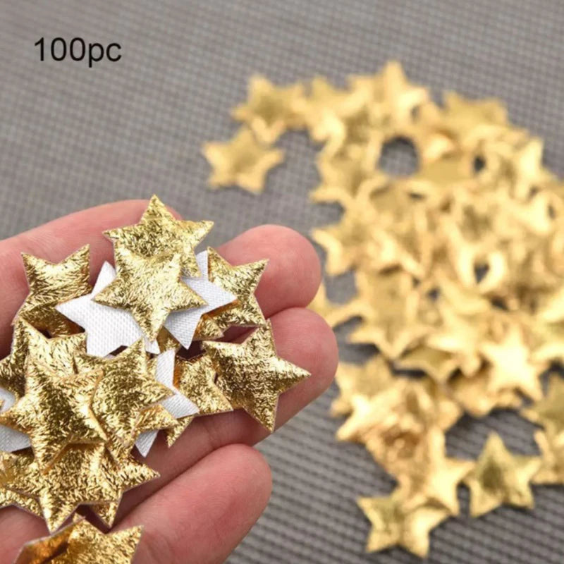 100Pcs Gold & Silver Foam Star Embellishments – DIY Craft Craft Embellishments Nixie