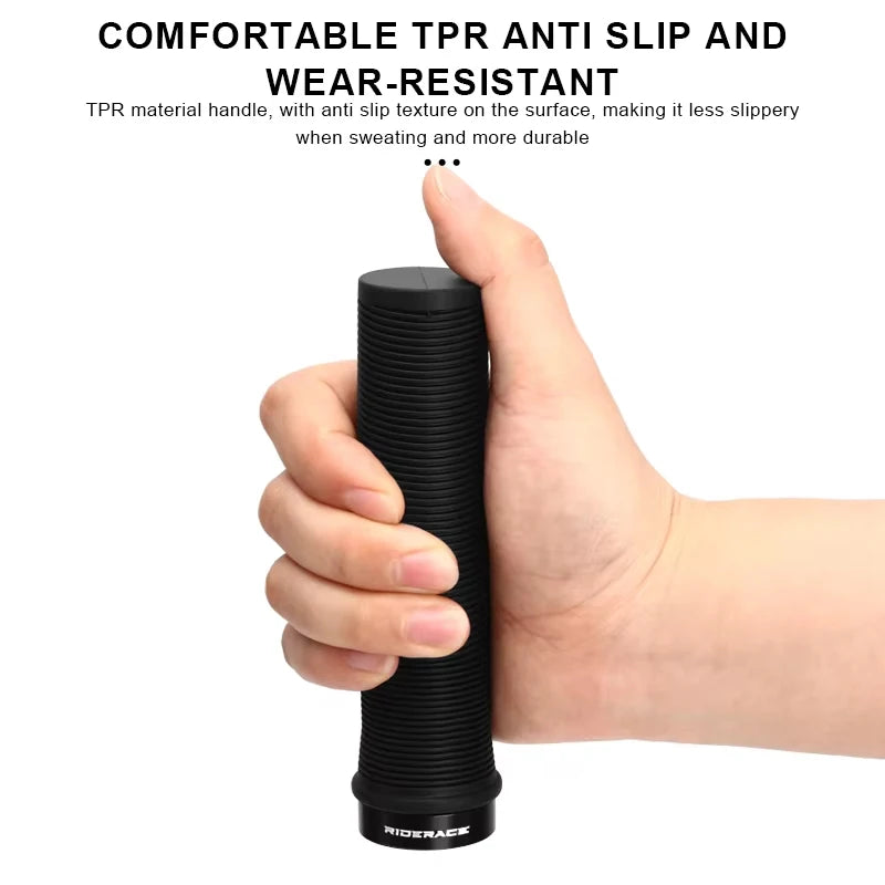 MTB Handlebar Grips Aluminum Lock-On Non-Slip Bike Grips 133mm Bicycle Handlebar Grips Nixie