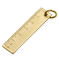 6cm Mini Brass Ruler Keychain – Compact Metal Pocket Ruler Ruler Keychain Nixie 1