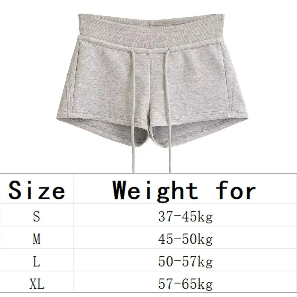Women's Breathable Drawstring Sports Shorts – Black & Grey Women's Sports Shorts Nixie