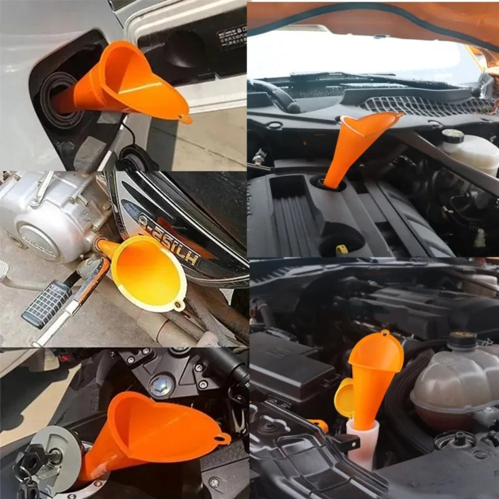 Heavy Duty Oil Funnel Long Handle for Car & Motorcycle – 1/3/5/10PCS Automotive Oil Funnel Nixie
