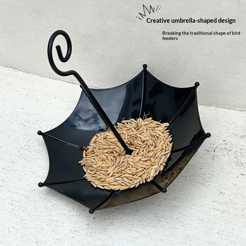Heavy Duty Iron Hanging Bird Feeder with Large Tray Hanging Bird Feeder Nixie