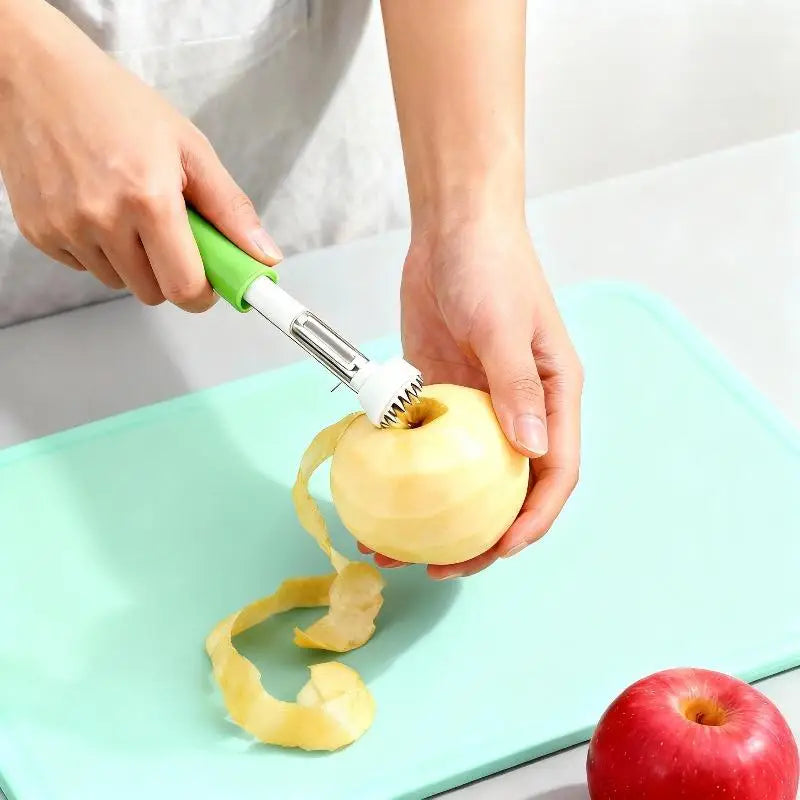 2-in-1 Stainless Steel Fruit Peeler & Core Remover Tool Fruit Peeler & Corer Nixie