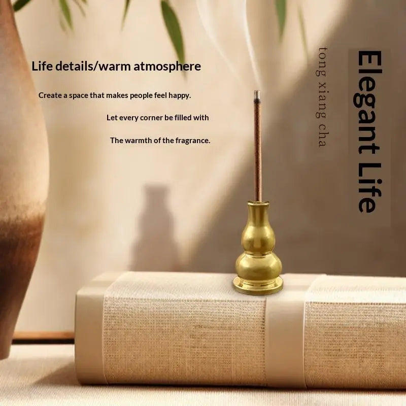 Solid Brass Incense Holder Set – Stick, Coil & Vase Zen Decor Incense Holder Set Nixie