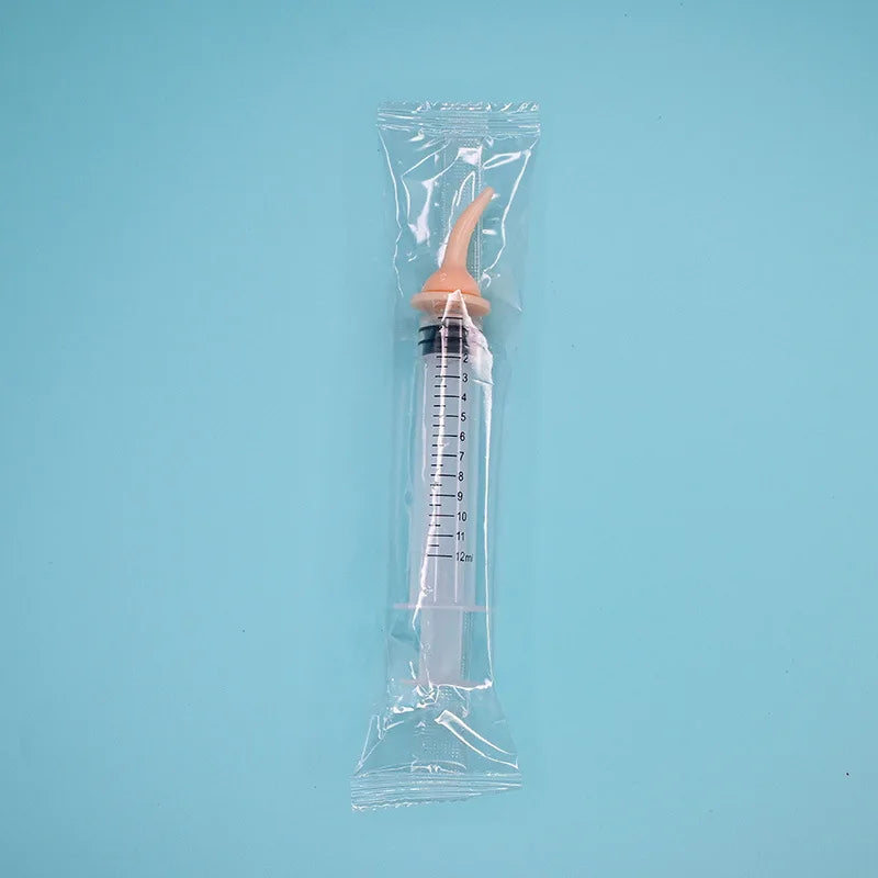Pet Silicone Nipple Feeder & Oral Syringe for Puppies & Kittens Pet Nursing Feeder Nixie 12ml-white