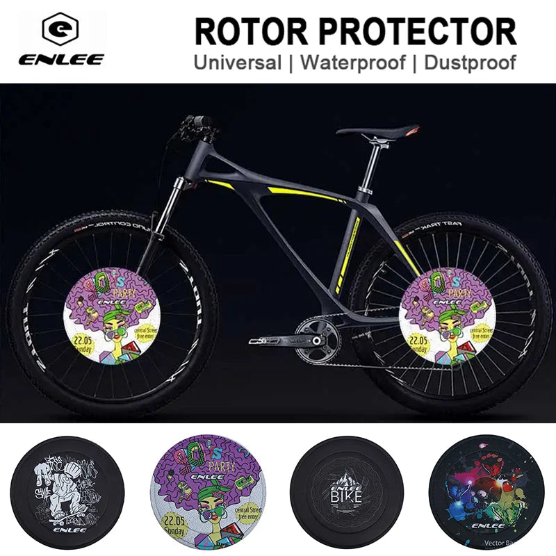 Enlee Bike Disc Brake Rotor Cover – MTB & Road Bicycle Disc Brake Rotor Cover Nixie