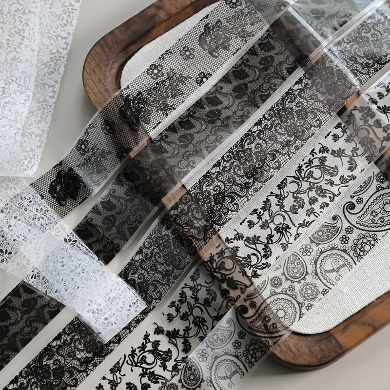 10 Rolls Lace Nail Transfer Stickers – French Manicure Decals Nail Art Stickers Nixie