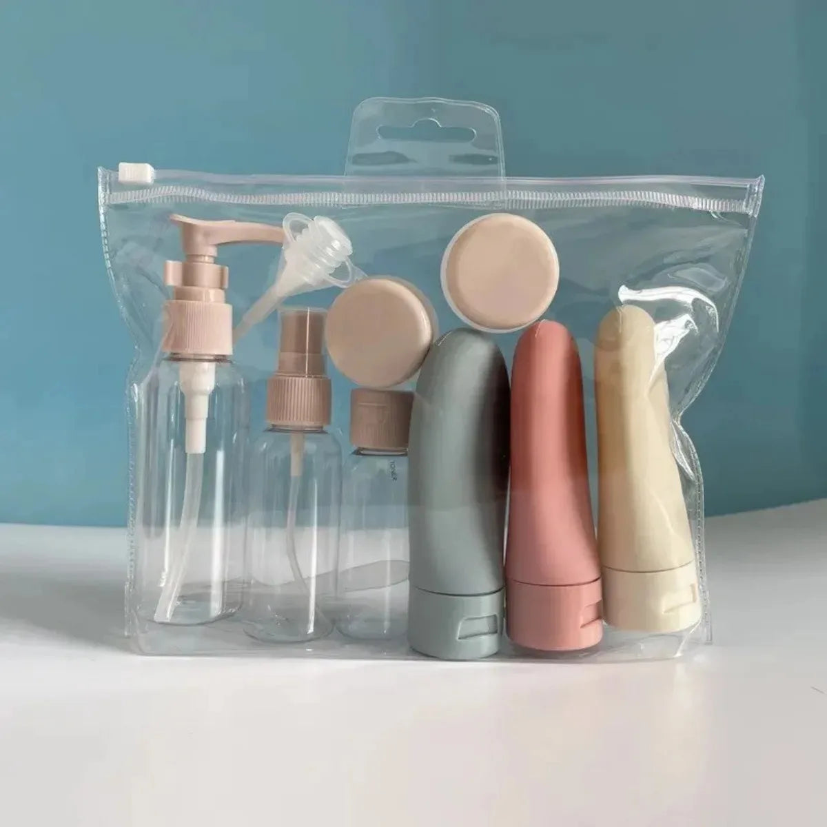 11-Piece Travel Bottles Set – Spray, Squeeze & Storage Bag Travel Bottle Set Nixie