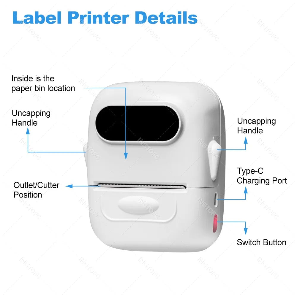 Marklife P50 Wireless Bluetooth Inkless Thermal Label Printer
